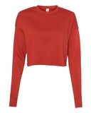 Image 1: Women's Crop Fleece Crewneck SweatshirtImage 2: Soft cropped fleece pulloverImage 3: Trendy women's crop sweatshirt styleImage 4: Blank crop crewneck for printingImage 5: Comfortable fleece casual apparelImage 6: Modern cropped sweatshirt design