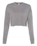 Image 1: Women's Crop Fleece Crewneck SweatshirtImage 2: Soft cropped fleece pulloverImage 3: Trendy women's crop sweatshirt styleImage 4: Blank crop crewneck for printingImage 5: Comfortable fleece casual apparelImage 6: Modern cropped sweatshirt design