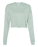 Image 1: Women's Crop Fleece Crewneck SweatshirtImage 2: Soft cropped fleece pulloverImage 3: Trendy women's crop sweatshirt styleImage 4: Blank crop crewneck for printingImage 5: Comfortable fleece casual apparelImage 6: Modern cropped sweatshirt design