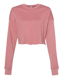 Image 1: Women's Crop Fleece Crewneck SweatshirtImage 2: Soft cropped fleece pulloverImage 3: Trendy women's crop sweatshirt styleImage 4: Blank crop crewneck for printingImage 5: Comfortable fleece casual apparelImage 6: Modern cropped sweatshirt design