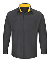 Red Kap Men's Tall Performance Plus Long Sleeve Shirt with OilBlok Technology