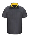 Red Kap Men's Performance Plus Short Sleeve Shirt With OilBlok Technology