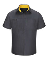 Red Kap Men's Tall Performance Plus Short Sleeve Shirt with OilBlok Technology