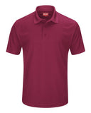 Red Kap Men's Short Sleeve Performance Knit Pocketless Core Polo