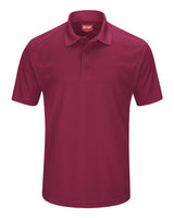 Red Kap Men's Short Sleeve Performance Knit Pocketless Core Polo