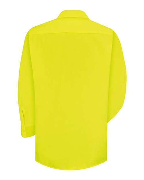 Enhanced Visibility Long Sleeve Work Shirt - Tall Sizes