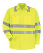 Red Kap Men's High Visibility Safety Long Sleeve Work Shirt