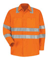 Red Kap Men's High Visibility Safety Long Sleeve Work Shirt