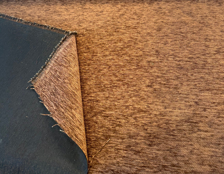 Pecan Heavy Chenille Backed Solid Upholstery Fabric - Pecan Brown, 56" Width (1 Yard)
