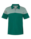 Heathered 3-Stripes Colorblocked Polo