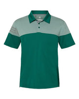 Heathered 3-Stripes Colorblocked Polo