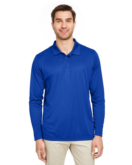 Team 365® Men's Zone Performance Long Sleeve Polo
