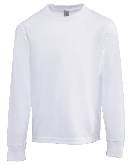 Next Level® Apparel Youth Cotton Crewneck Long Sleeve T-Shirt