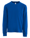 Next Level® Apparel Youth Cotton Crewneck Long Sleeve T-Shirt