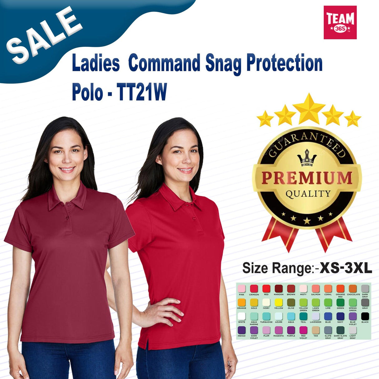 Team 365® Ladies Command Snag Protection Polo