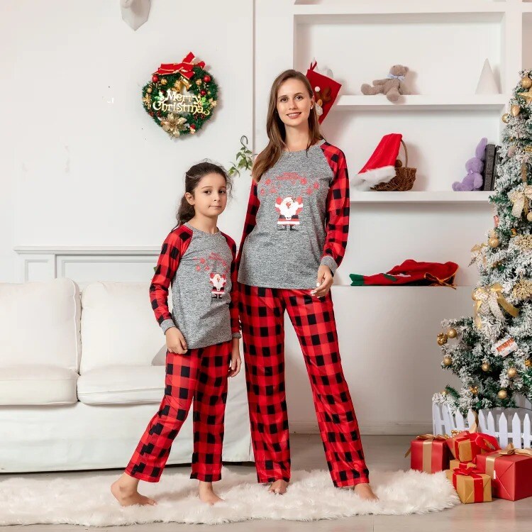 Pumpkin Printed Christmas Pajamas Outfits