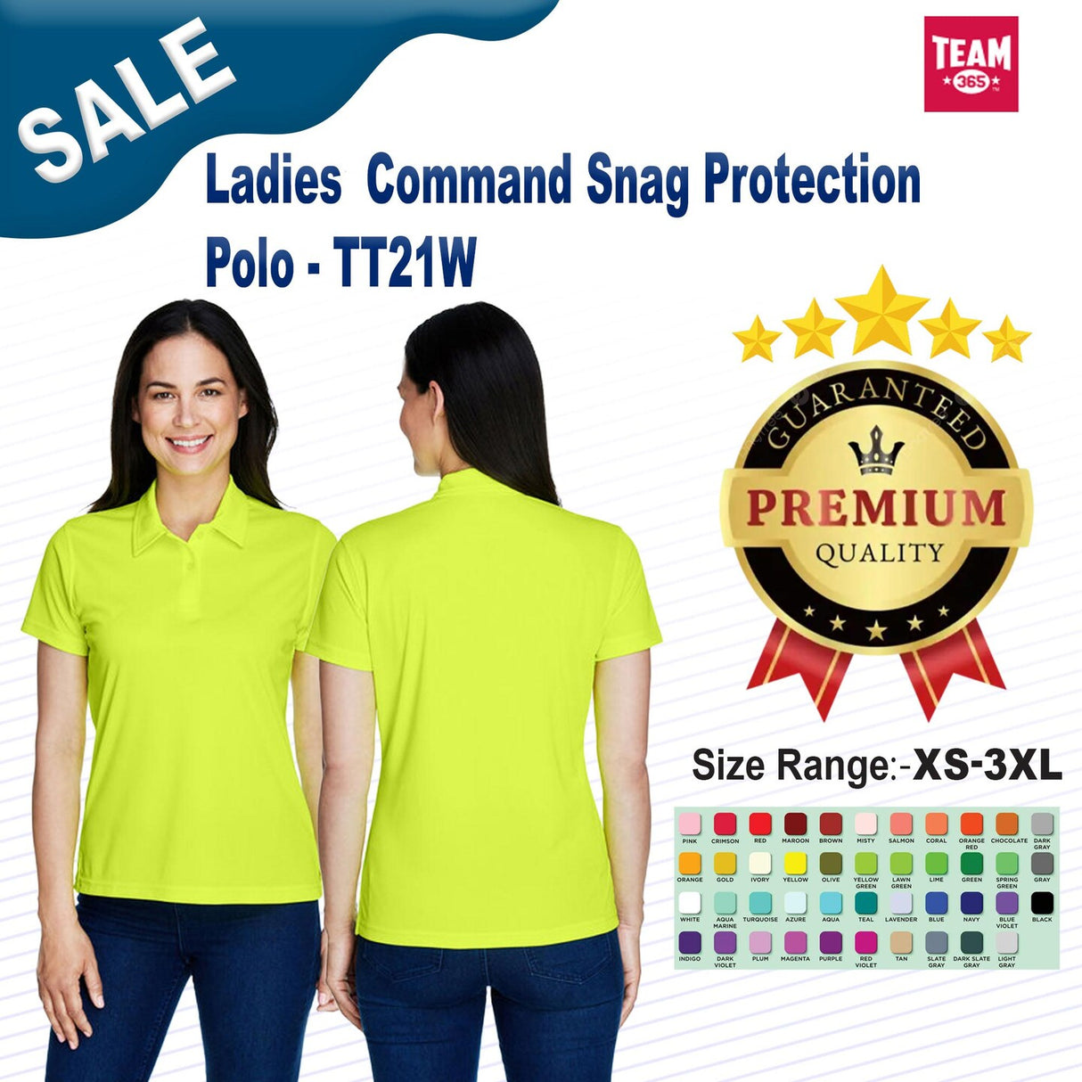 Team 365® Ladies Command Snag Protection Polo