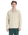 ComfortWash by Hanes® Garment Dye Polo Collar Sweatshirt - GDH490