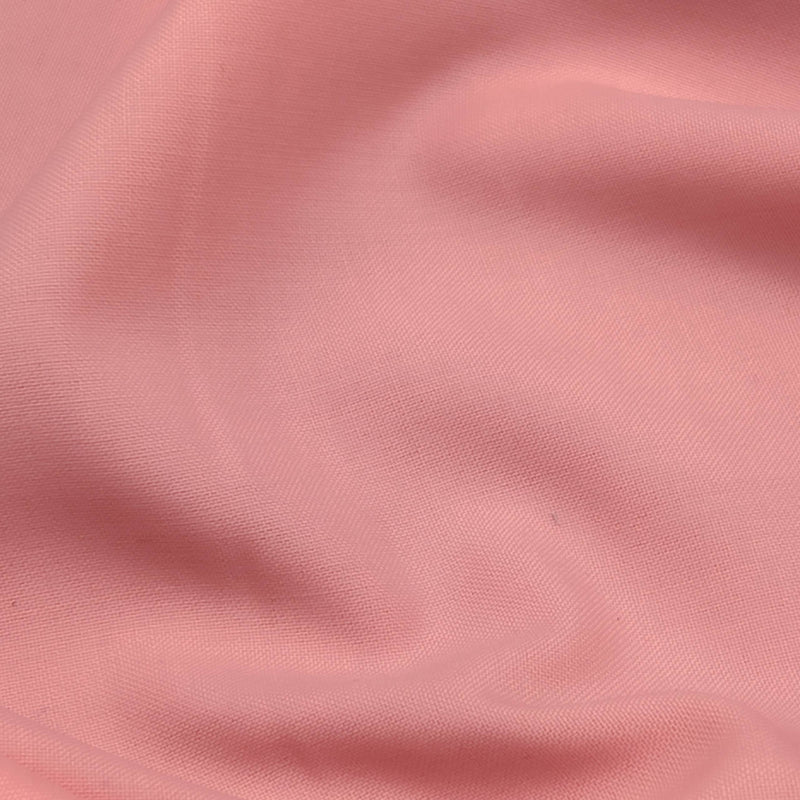 Pink Tropical Wool Blend Fabric - Pink Solid, 58/60" Width