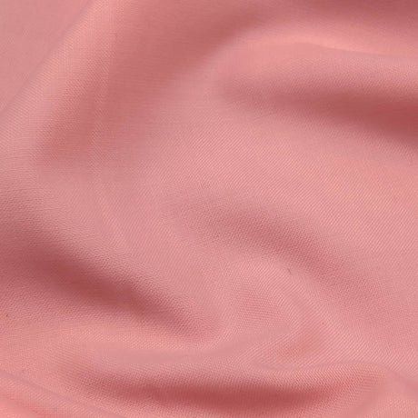 Pink Tropical Wool Blend Fabric - Pink Solid, 58/60" Width