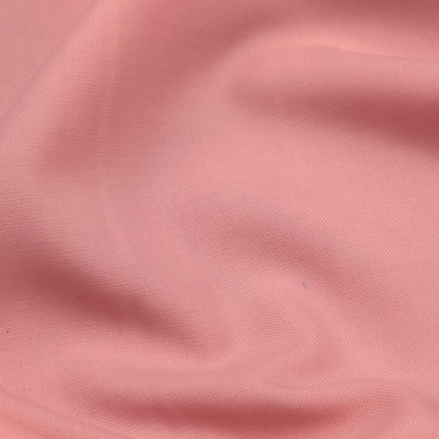 Pink Tropical Wool Blend Fabric - Pink Solid, 58/60" Width