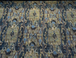 Hindley Maja Aqua Mill Creek Latex Backed Chenille Fabric - Aqua, Taupe, Gold, Beige, 56" Width (1 Yard)