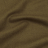 Olive Herringbone Silk/Wool Tweed Fabric - Olive Herringbone, Silk/Wool Blend Fabric