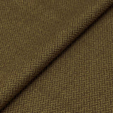 Olive Herringbone Silk/Wool Tweed Fabric - Olive Herringbone, Silk/Wool Blend Fabric