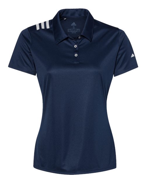 Adidas Women's 3-Stripes Shoulder Polo