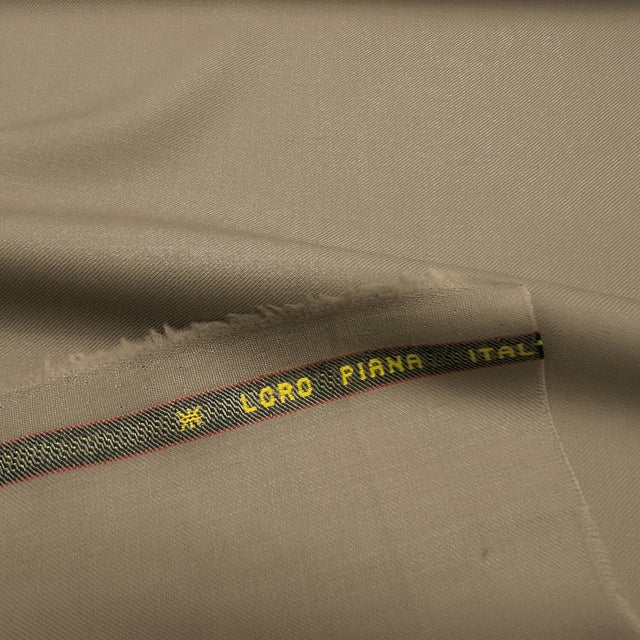Tan Super 120S Merino Wool Fabric - Tan, Solid, 58/60" Width (1 Yard)