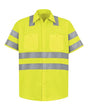Red Kap Men's Tall High Visibility Safety Short Sleeve Work Shirt