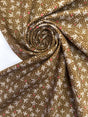 Wool Twill Brown Green Printed