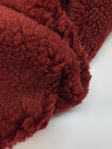 Polyester Acrylic Knitted Fabric Melange Red Black