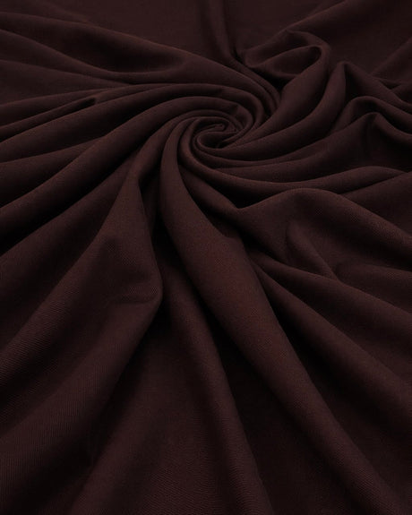 Stretch Twill Denim Look Chocolate Brown
