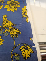 Silk Crepe Printed Blue Floral