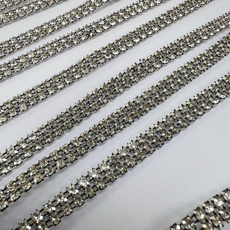 Lurex Polyamide Sewing Notions Silver Black