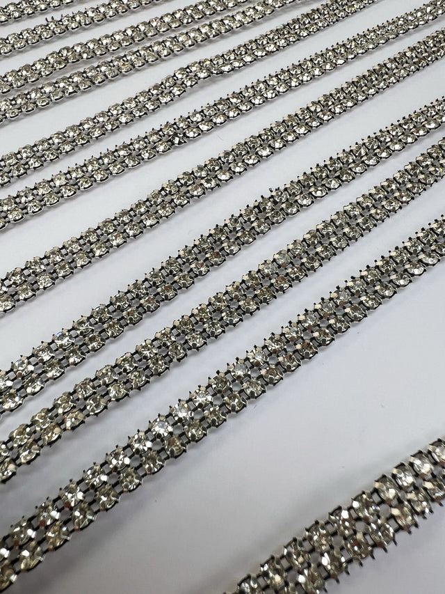 Lurex Polyamide Sewing Notions Silver Black