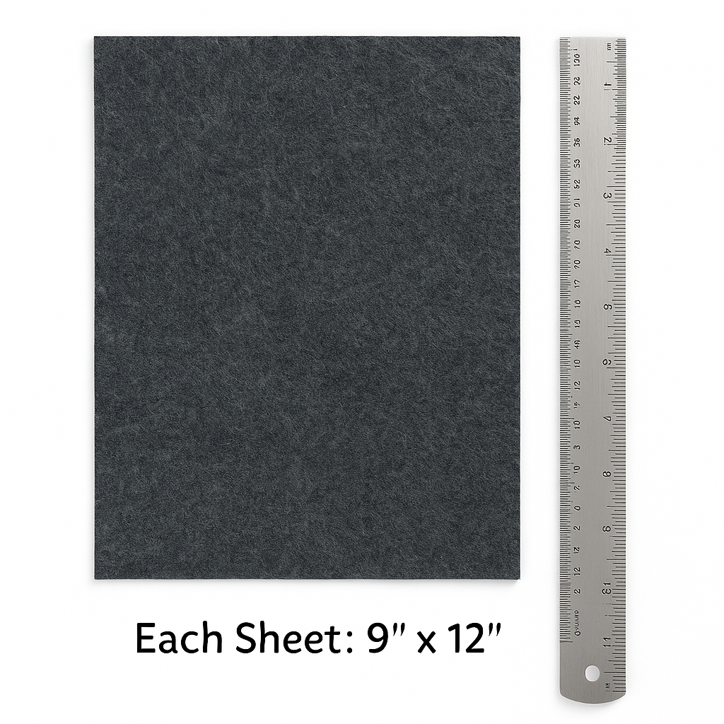 Acrylic Felt Sheets 9x12 3.2mm Thick