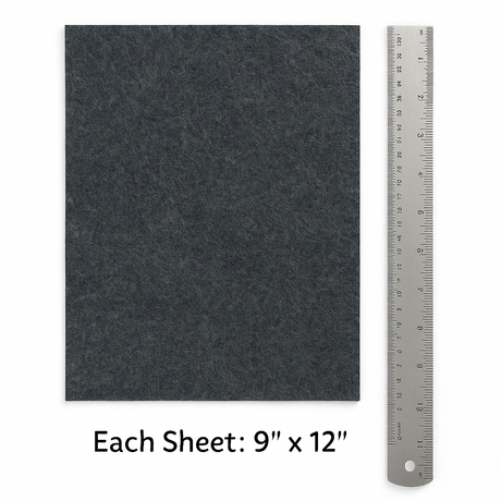 Acrylic Felt Sheets 9x12 3.2mm Thick