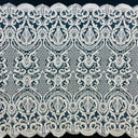 Beaded Corded Bridal Lace Dark Ivory