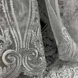Embroidered Bridal Lace Fabric