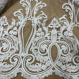 Embroidered Bridal Lace Fabric