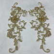 Beaded Floral Lace Applique
