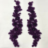 Beaded Corded Floral Lace Applique