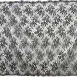 Embroidered Lace Fabric with Eyelash Scallop
