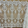 Beaded Corded Bridal Lace Dark Ivory