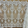 Beaded Corded Bridal Lace Dark Ivory