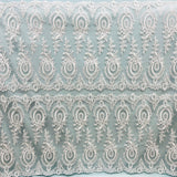 Corded Bridal Lace Fabric 100% Polyester Net Mesh 48" Wide