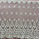 Beaded 3D Floral Lace Mesh