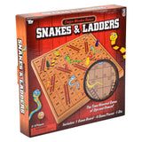Wooden Snakes and Ladders Game (10" Box)